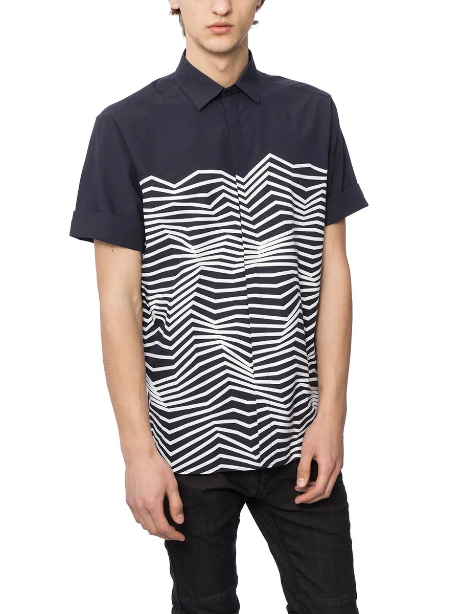 Neil Barrett Graphic Print Short Sleeved Shirt