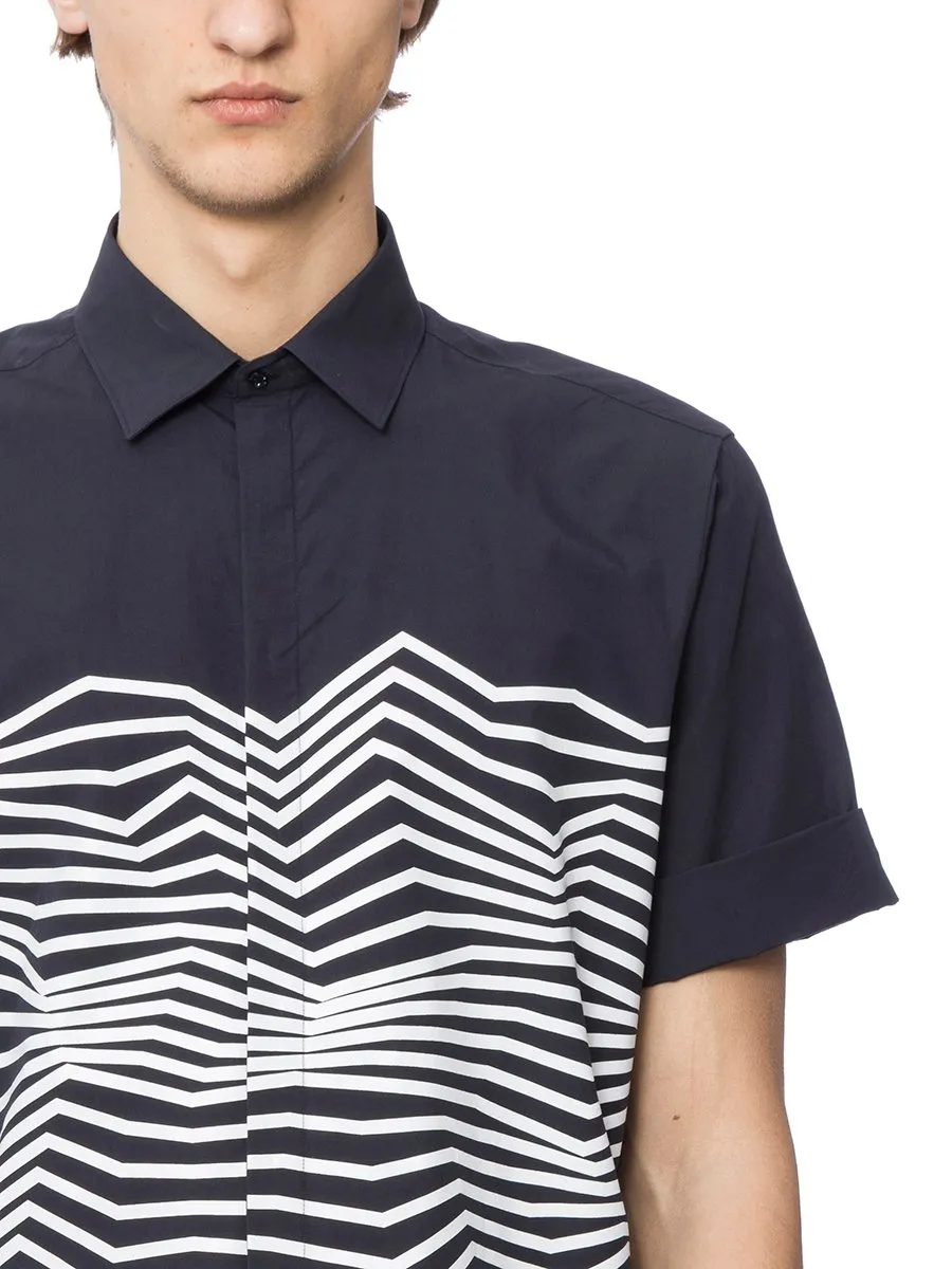 Neil Barrett Graphic Print Short Sleeved Shirt