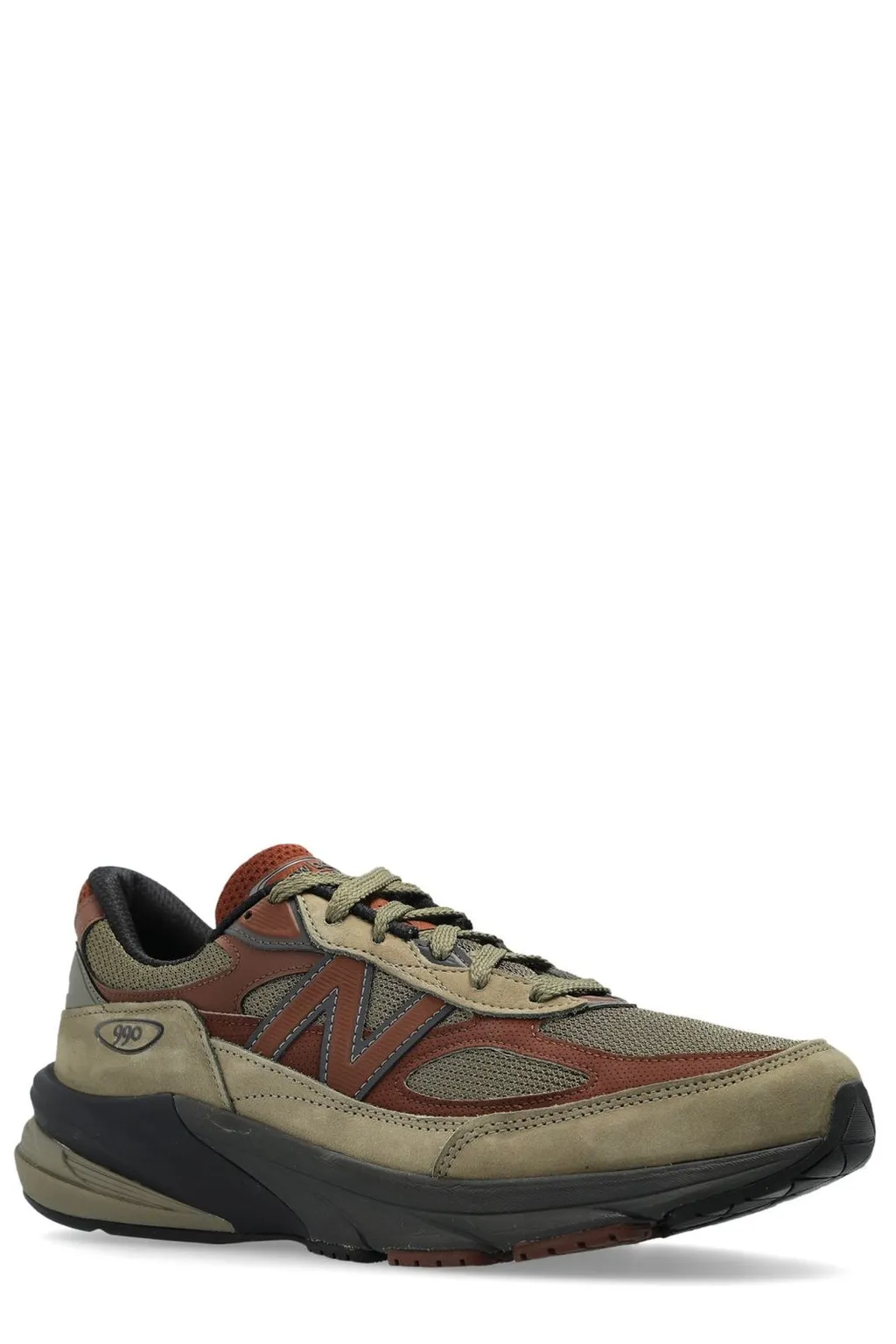 New Balance 990V4 Logo Patch Sneakers