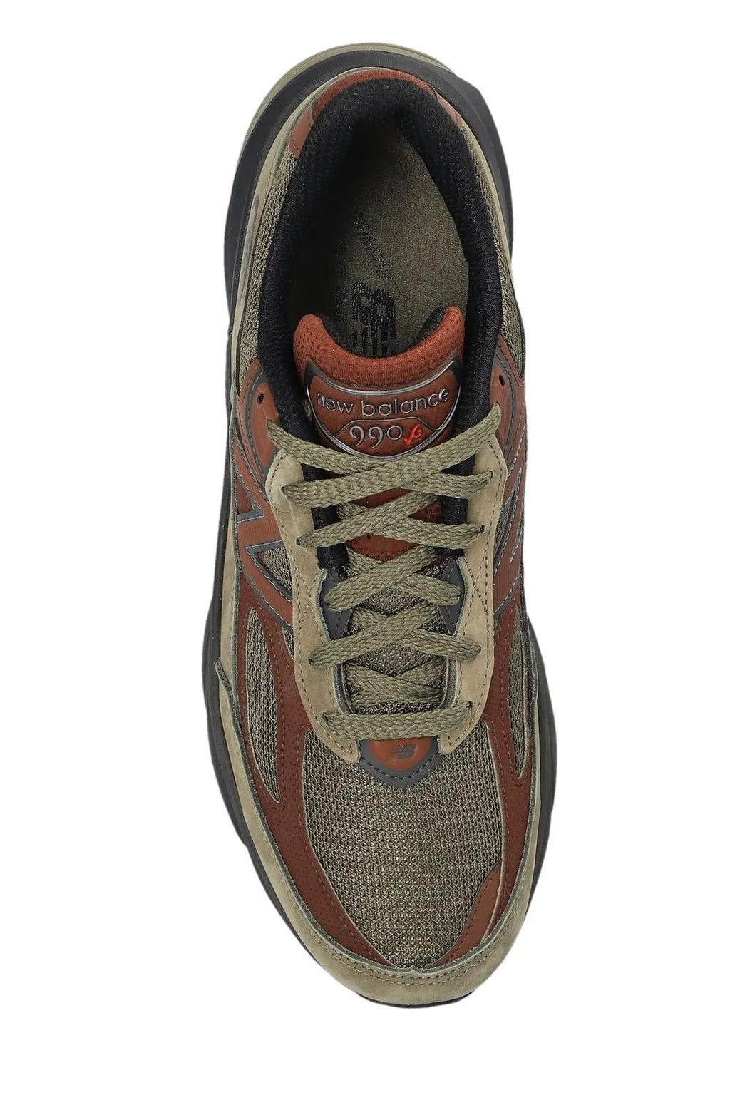 New Balance 990V4 Logo Patch Sneakers