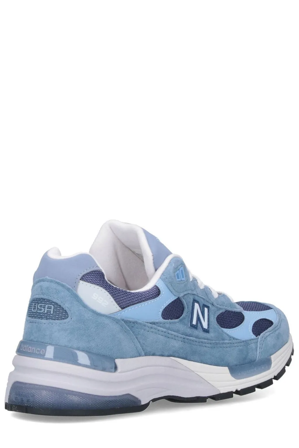 New Balance 992 Logo Patch Lace-Up Sneakers