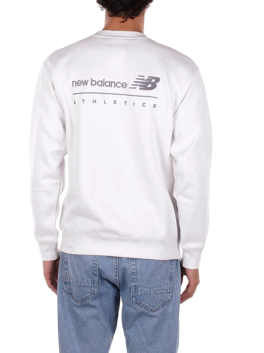 New Balance Linear Graphic Fleece Crew Sweatshirt