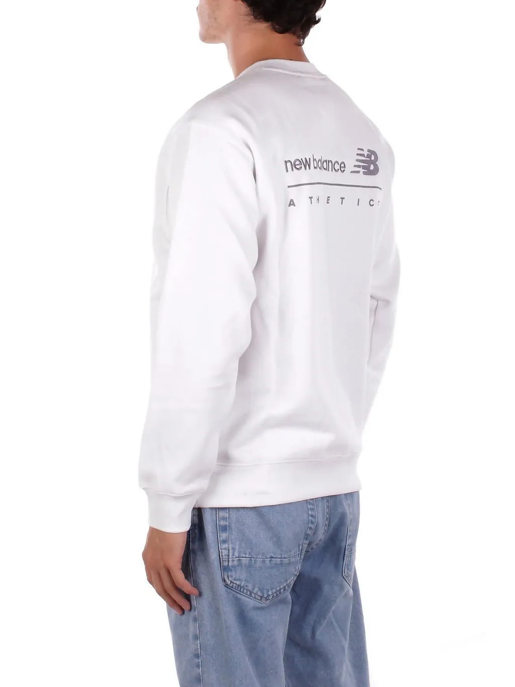 New Balance Linear Graphic Fleece Crew Sweatshirt