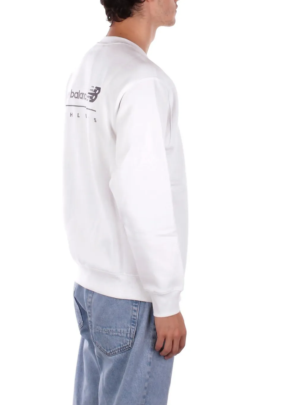 New Balance Linear Graphic Fleece Crew Sweatshirt