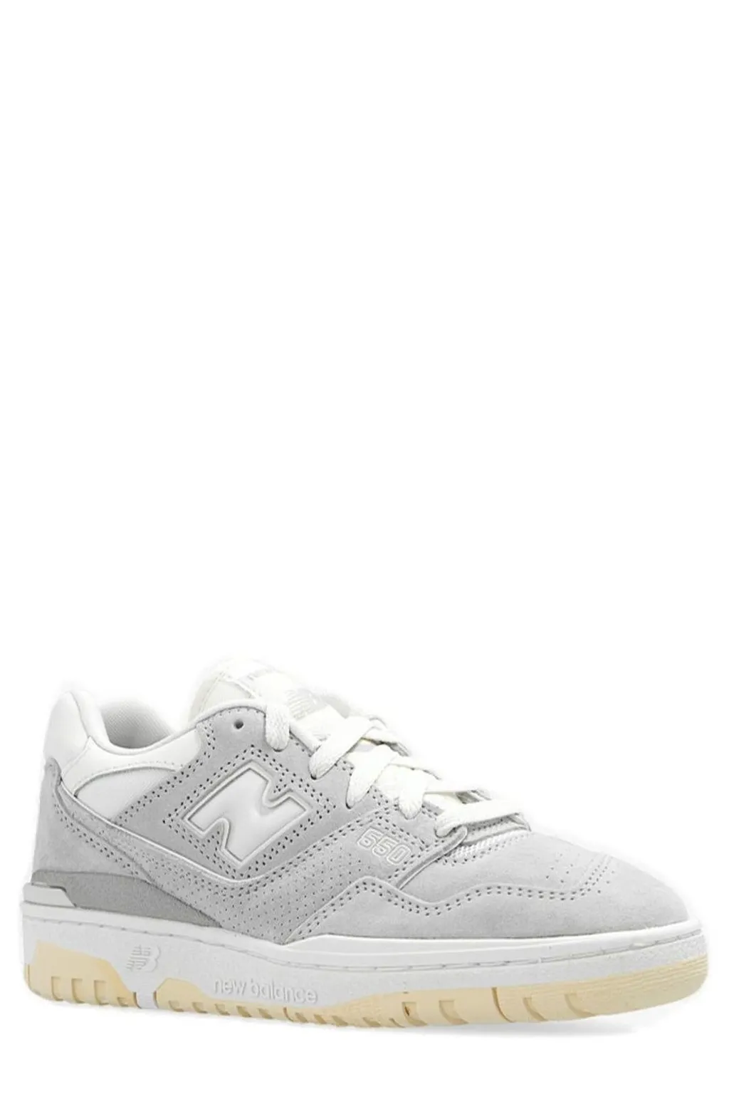 New Balance 550 Round Toe Lace-Up Sneakers