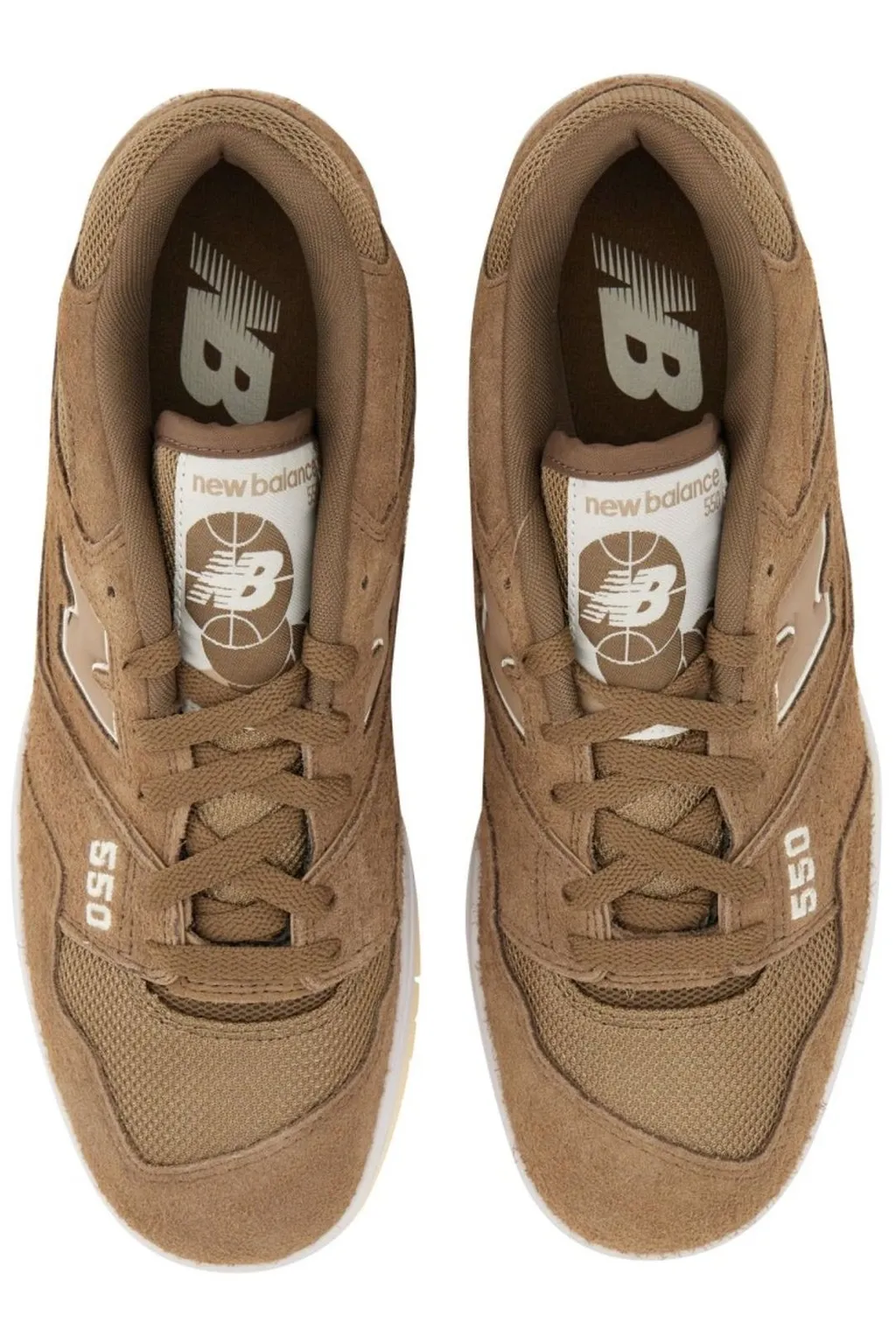 New Balance 550 Lace-Up Sneakers Mushroom
