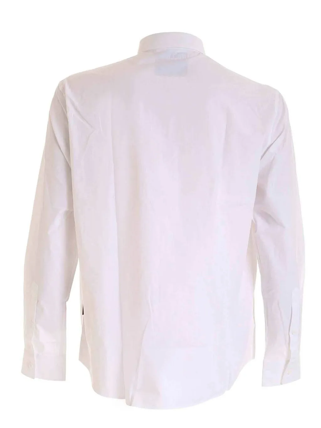 Moschino Long-Sleeved Curved Hem Shirt