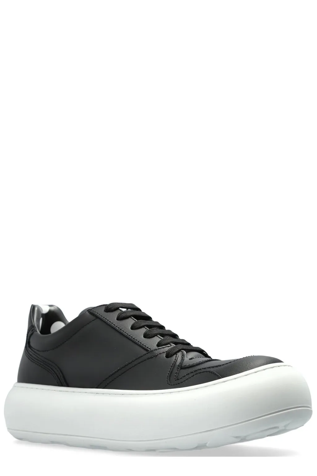 Moschino Round Toe Lace-Up Sneakers