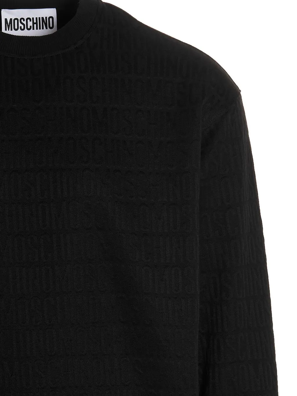 Moschino Monogram Debossed Crewneck Sweatshirt