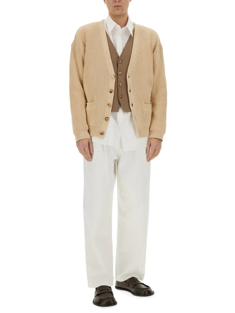 Moschino Long-Sleeved V-Neck Cardigan