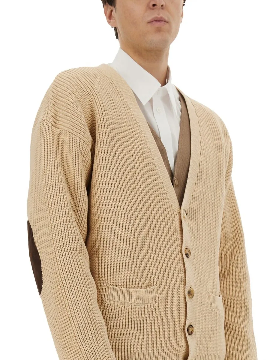 Moschino Long-Sleeved V-Neck Cardigan