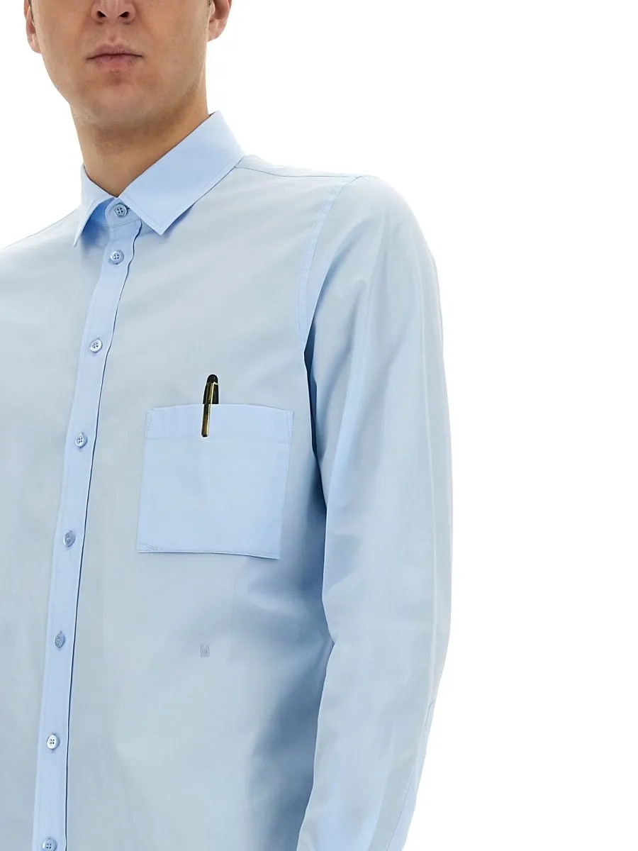Moschino Patch Pocket Long-Sleeved Shirt