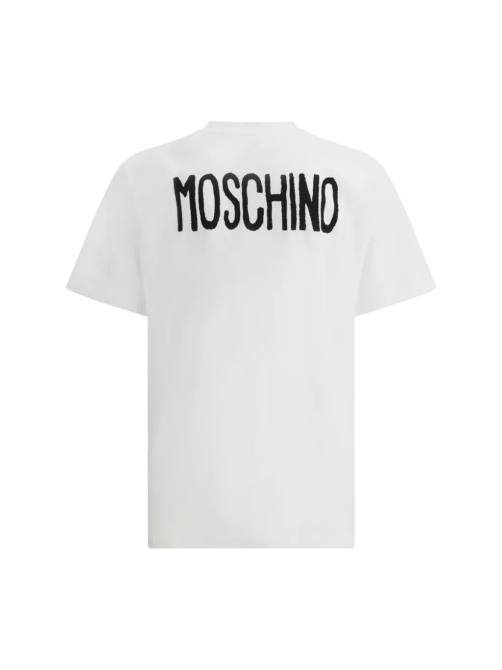 Moschino Slogan Printed Crewneck T-Shirt