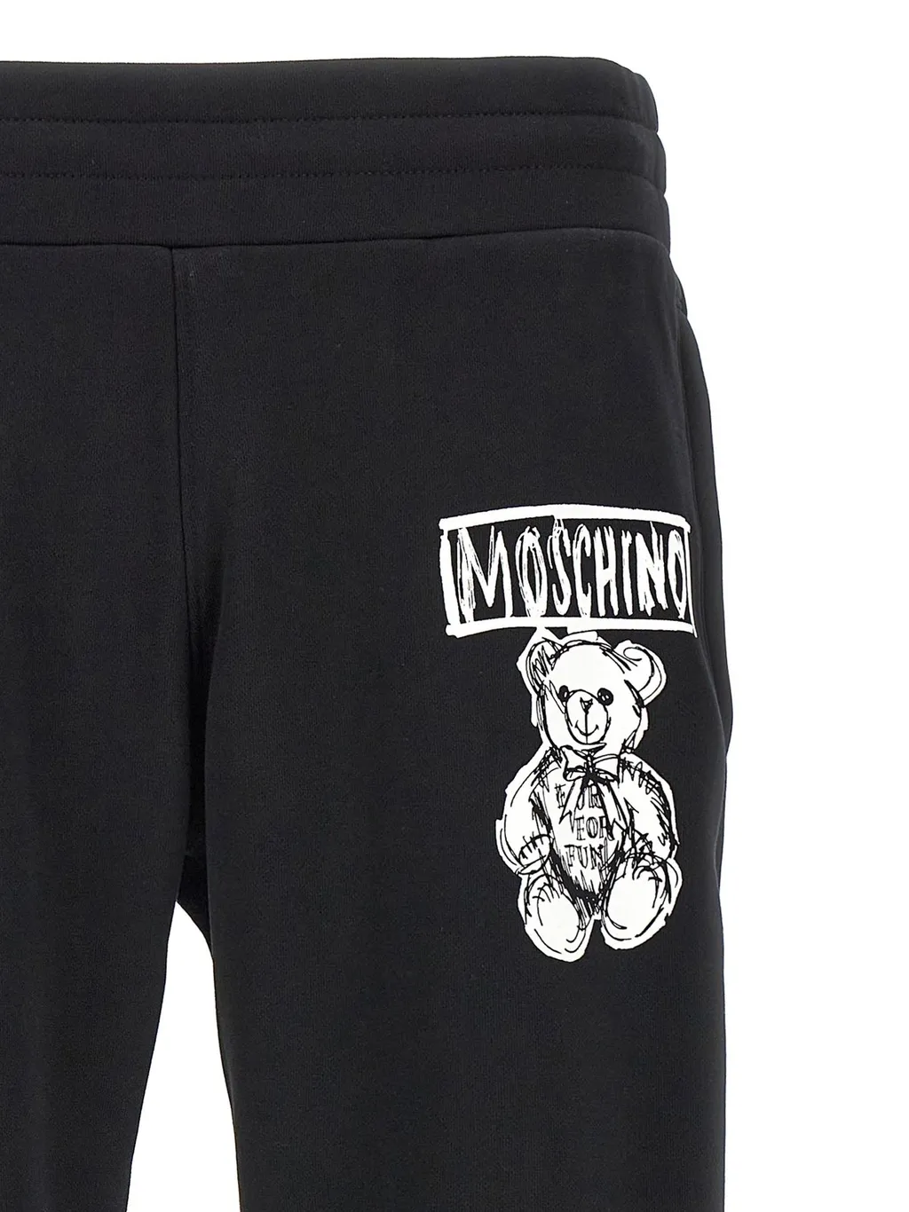 Moschino Logo Printed Straight-Leg Joggers