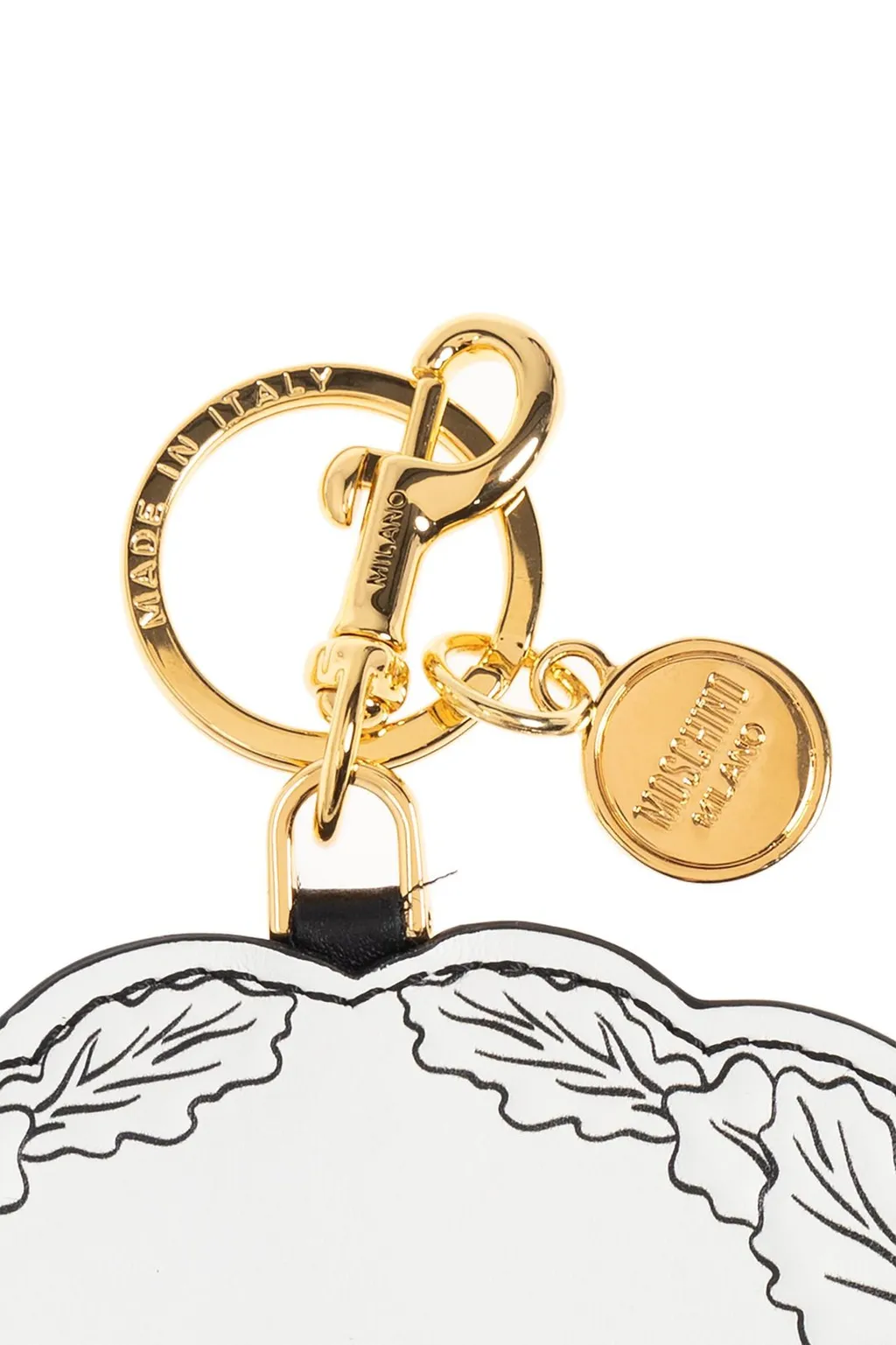 Moschino Logo Charm Keyring