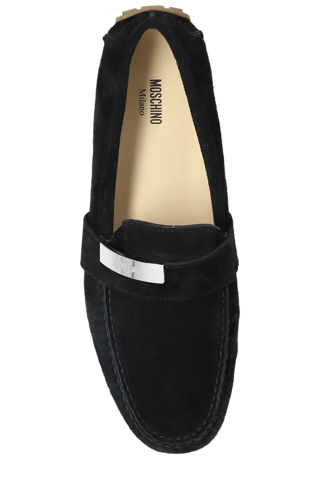 Moschino Logo Engraved Loafers