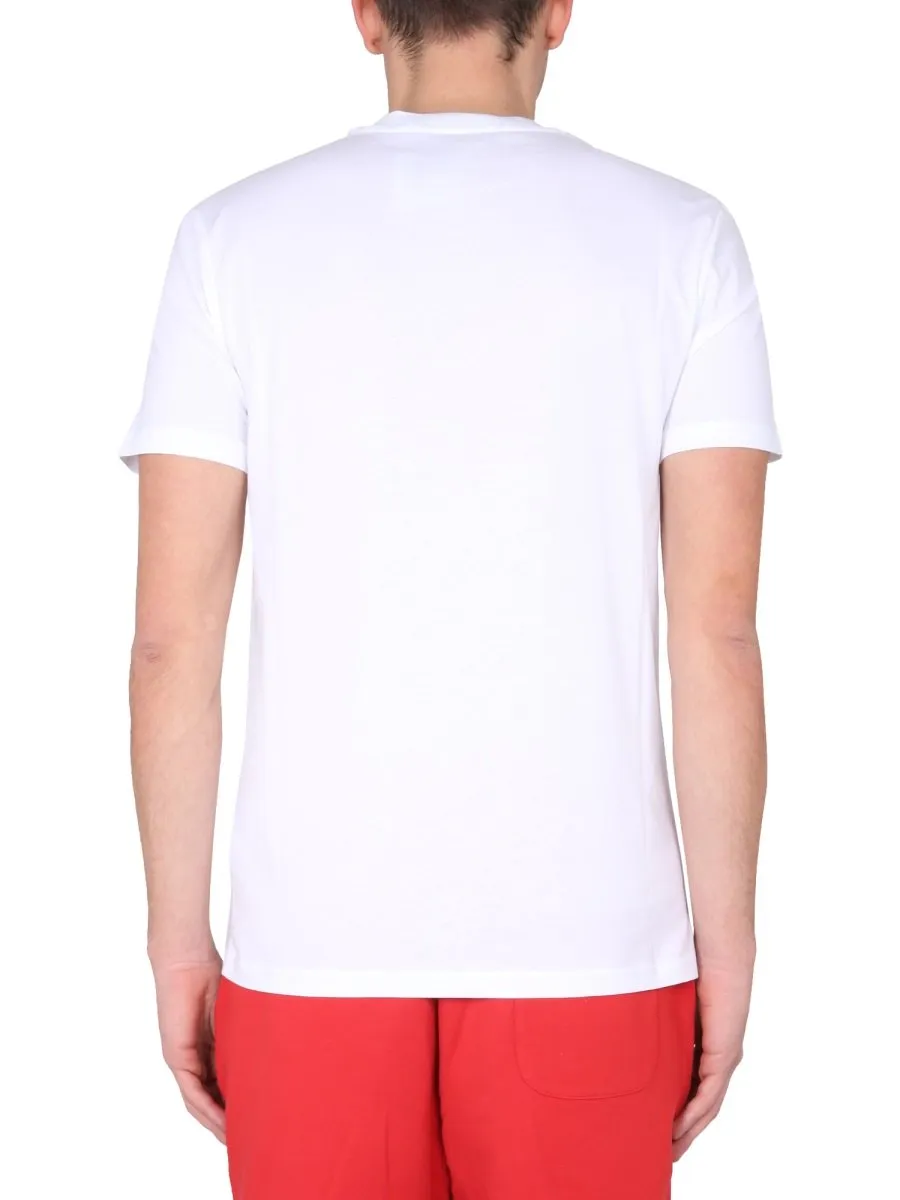 Moschino Logo Printed Crewneck T-Shirt