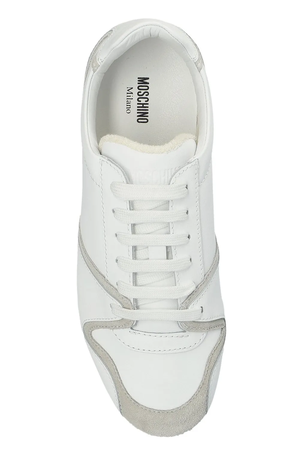 Moschino Logo-Embossed Lace-Up Sneakers