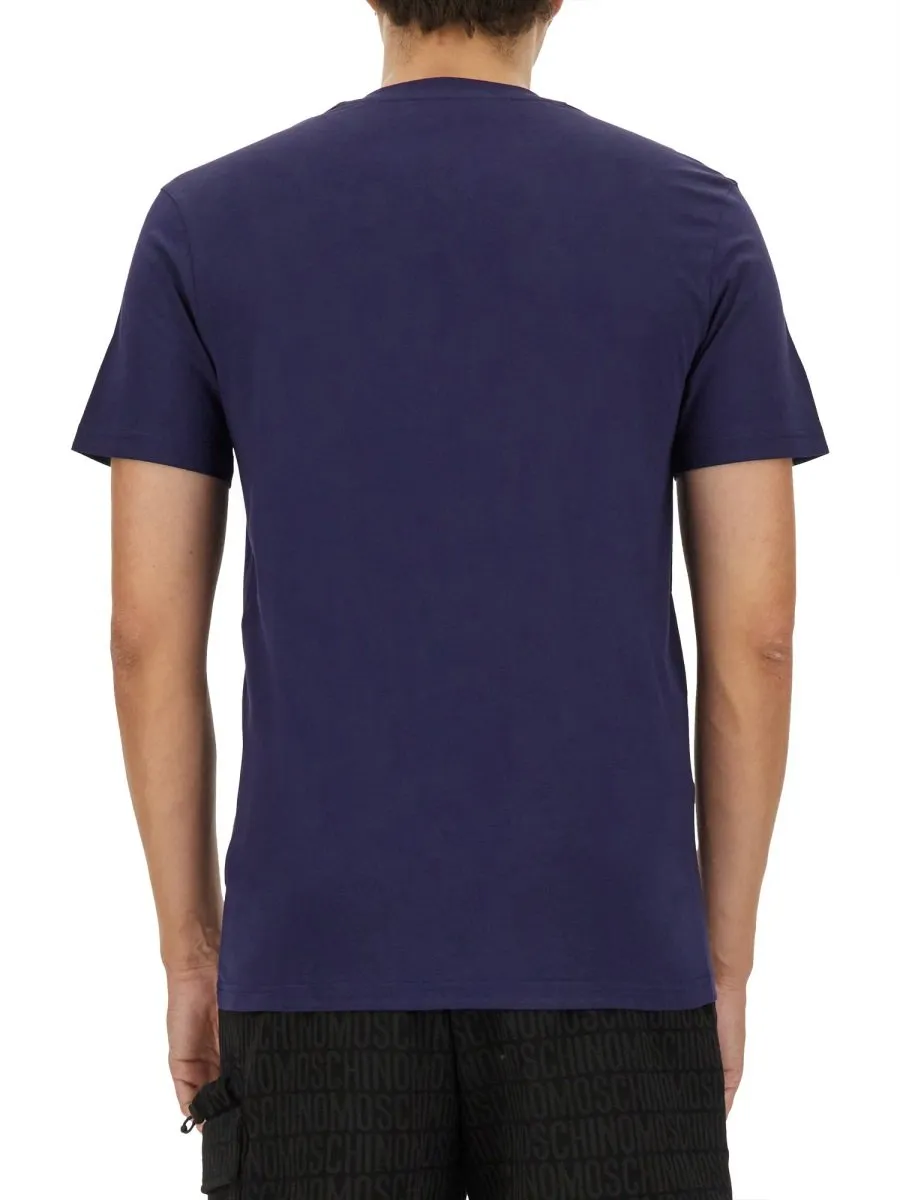 Moschino Logo Printed Crewneck T-Shirt