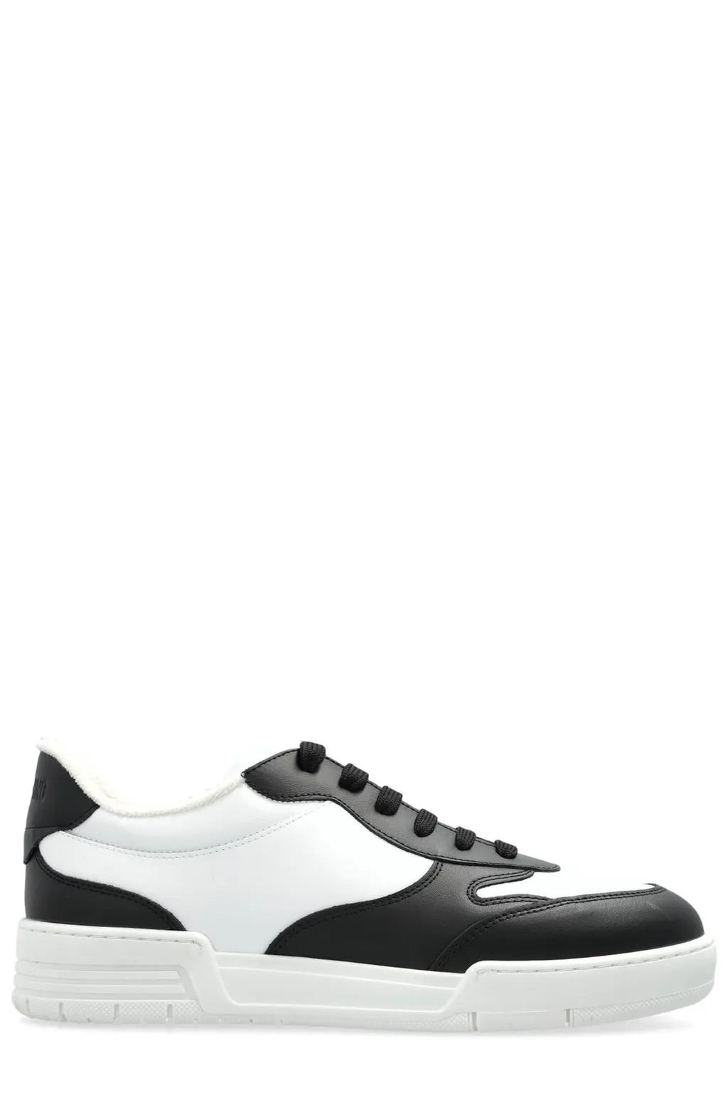 Moschino Logo Embossed Lace-Up Sneakers