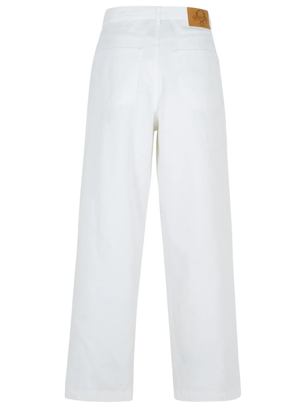 Moschino Logo Patch Wide-Leg Pants