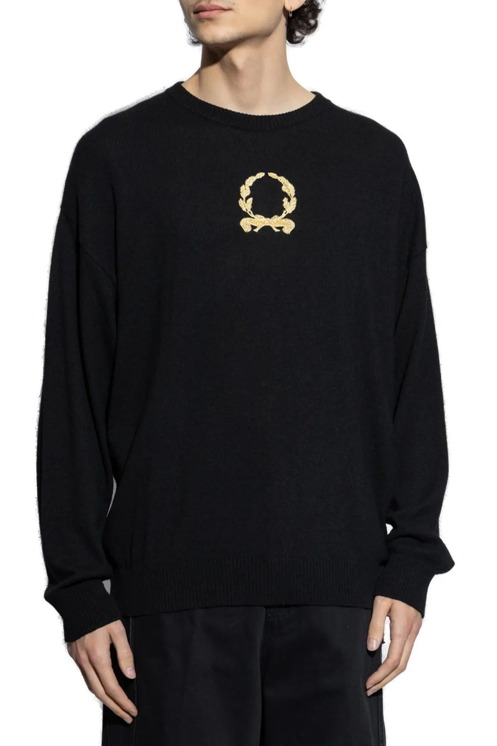 Moschino Logo Embroidered Knit Jumper
