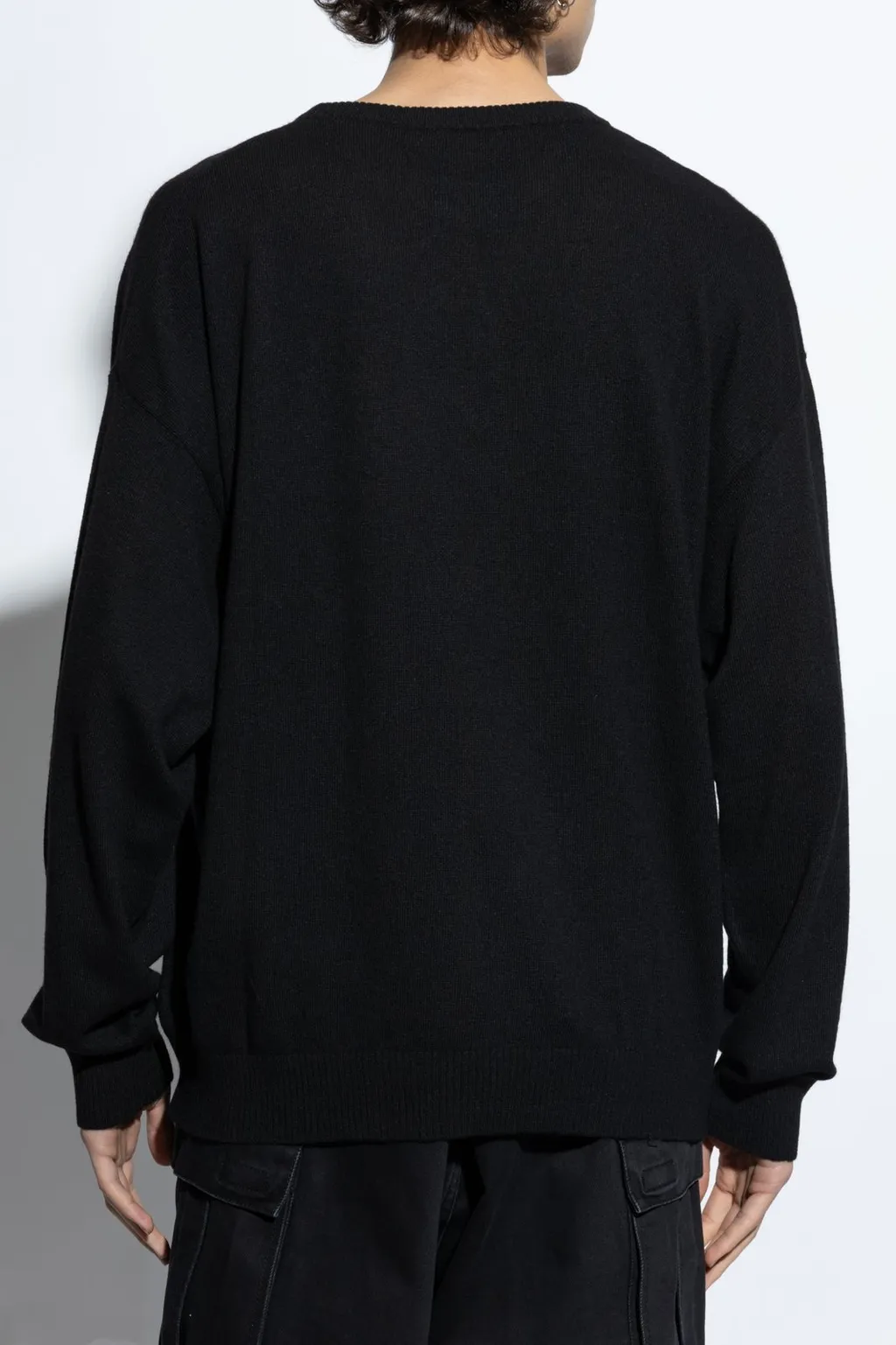 Moschino Logo Embroidered Knit Jumper