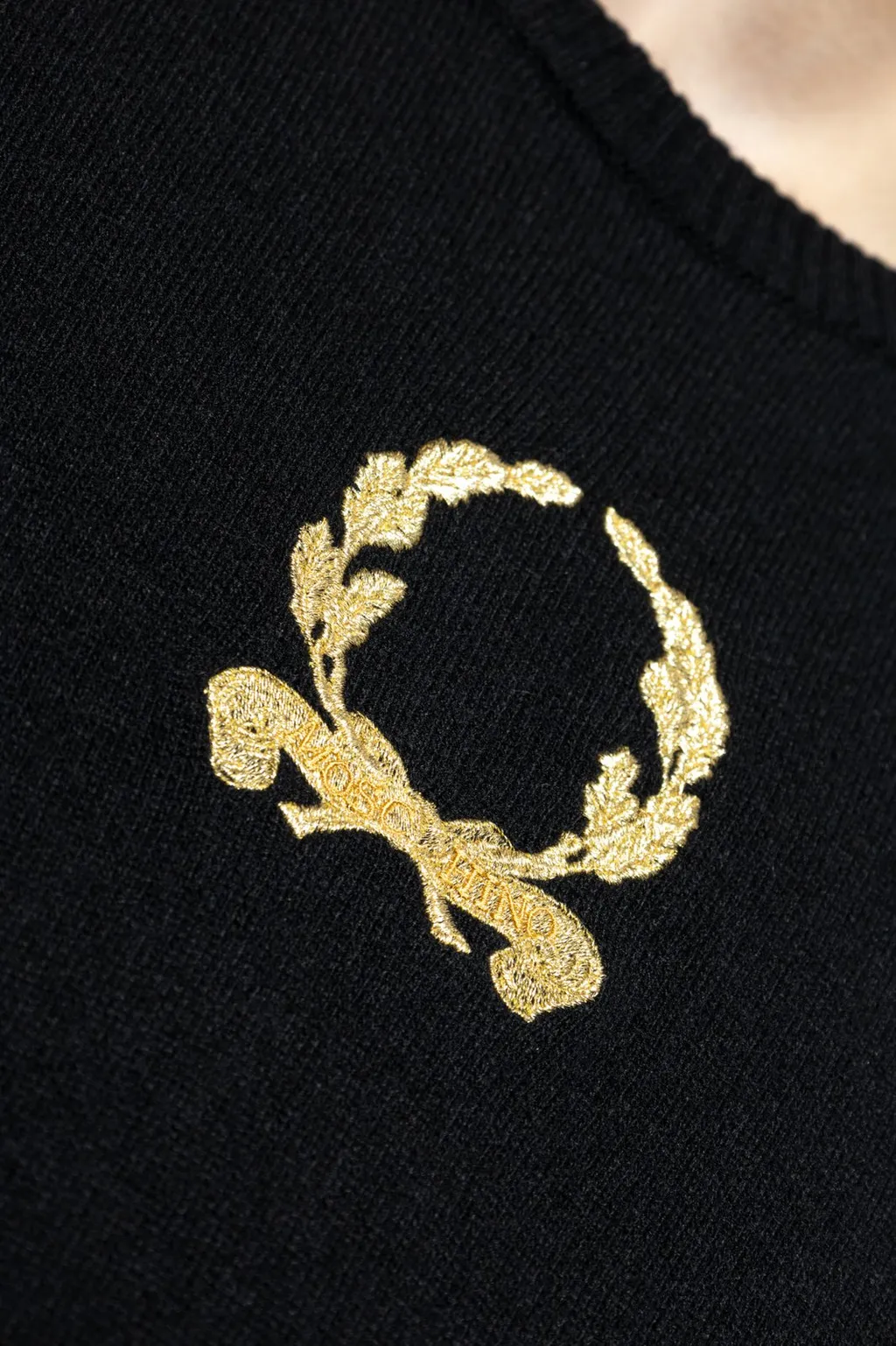 Moschino Logo Embroidered Knit Jumper
