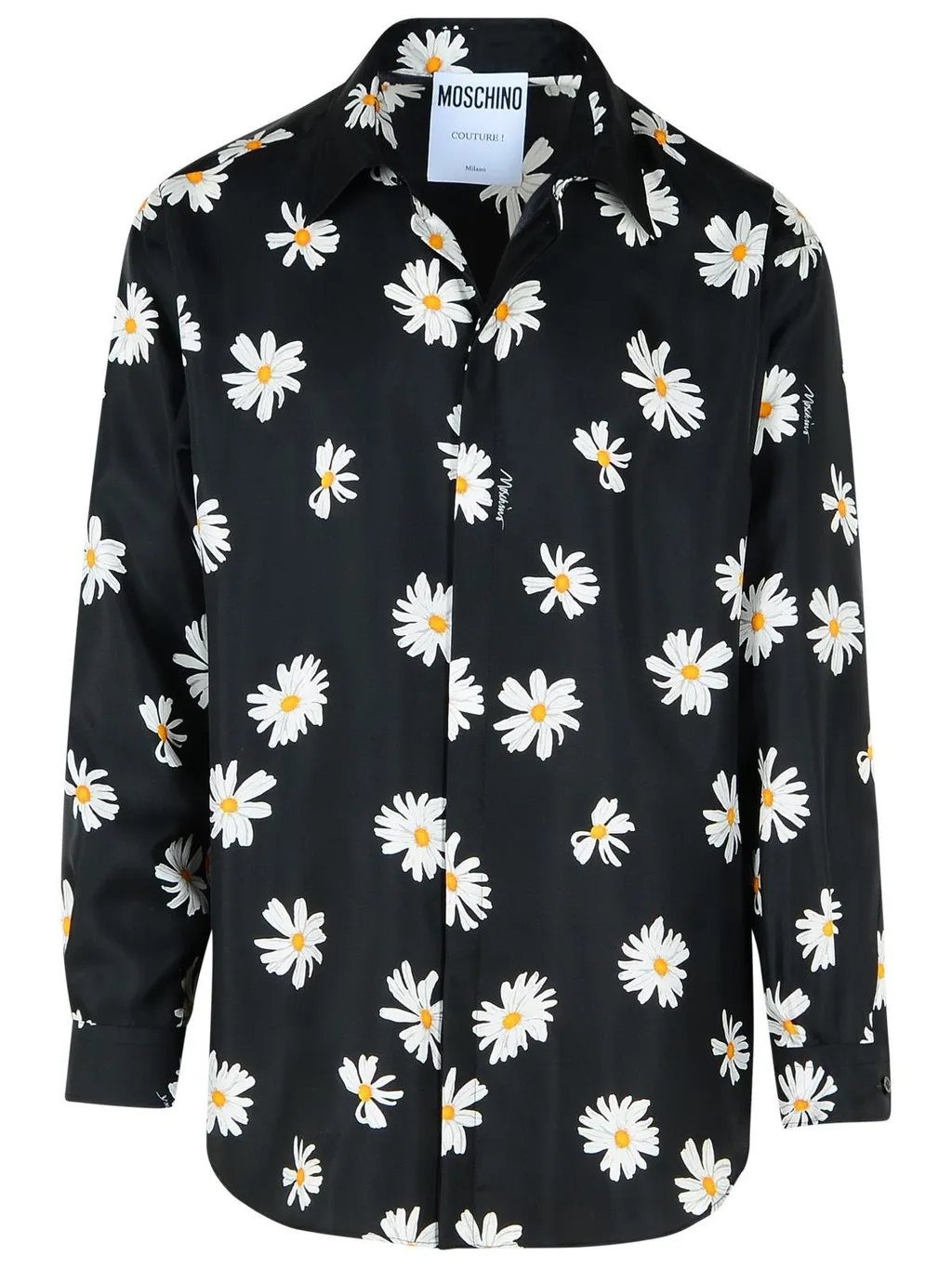 Moschino Floral Printed Long-Sleeved Shirt