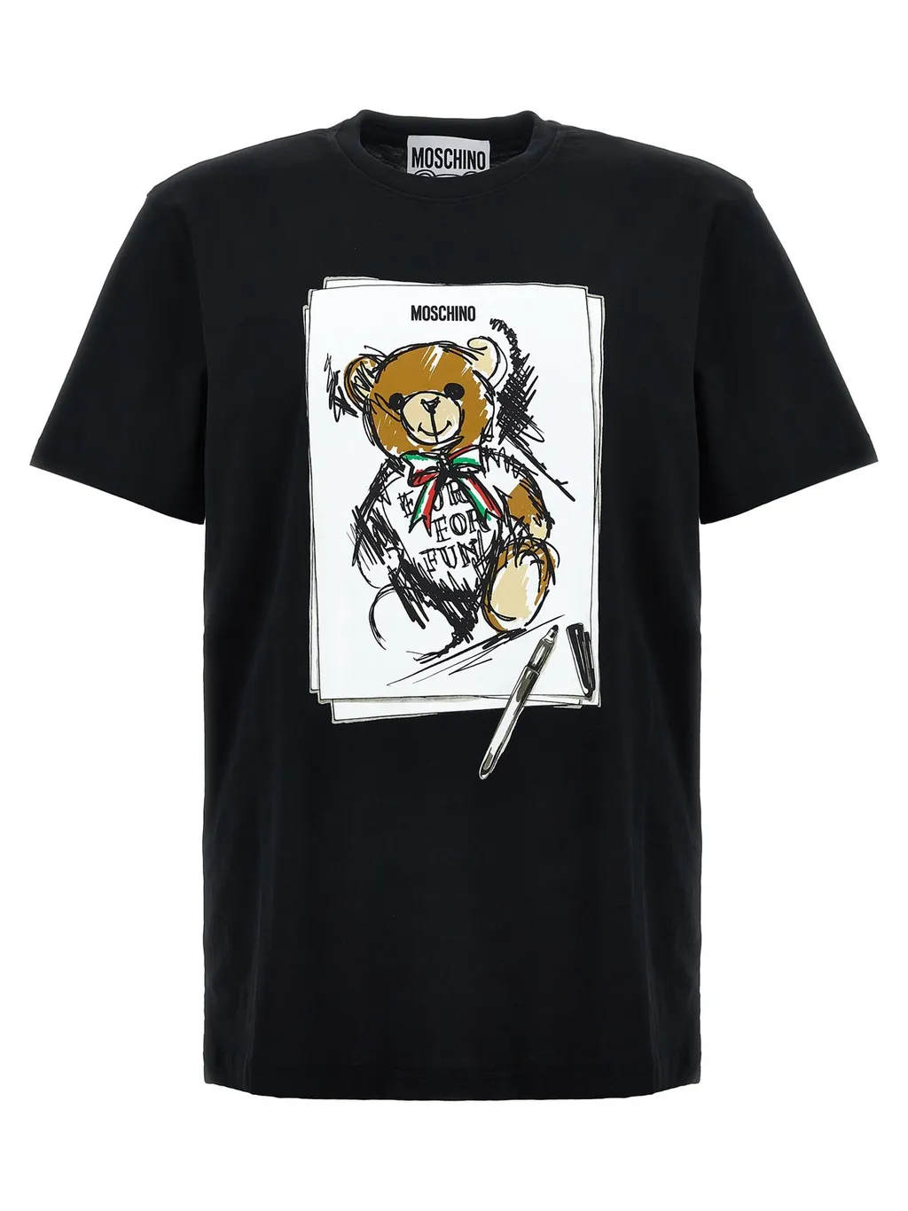 Moschino Teddy Bear Printed Crewneck T-Shirt