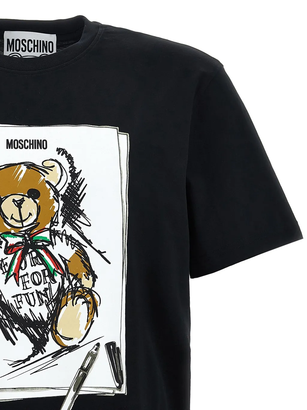 Moschino Teddy Bear Printed Crewneck T-Shirt