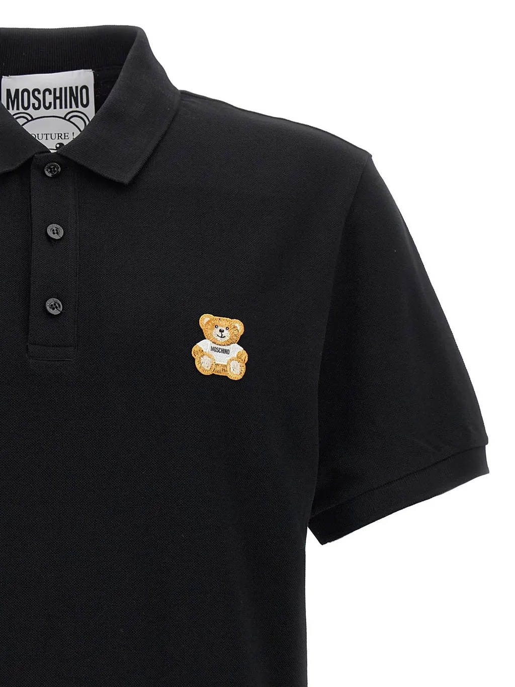 Moschino Teddy Bear Patch Polo Shirt