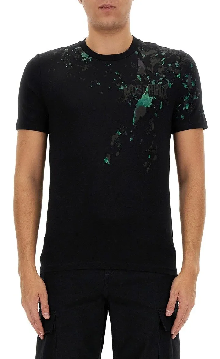 Moschino Logo Printed Crewneck T-Shirt