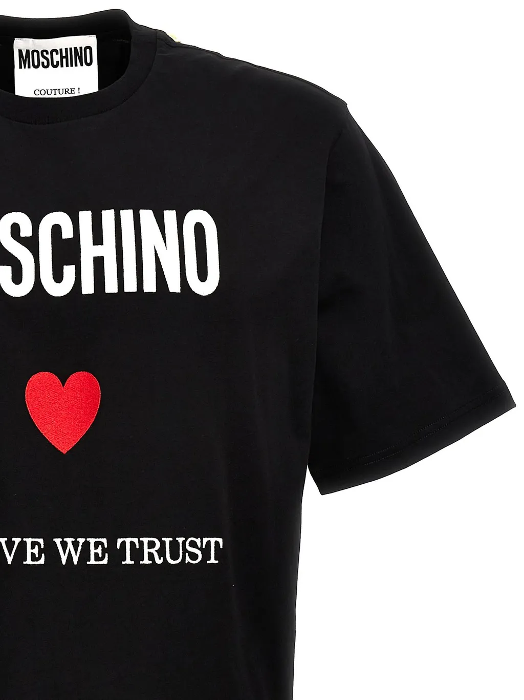 Moschino Logo Printed Crewneck T-Shirt