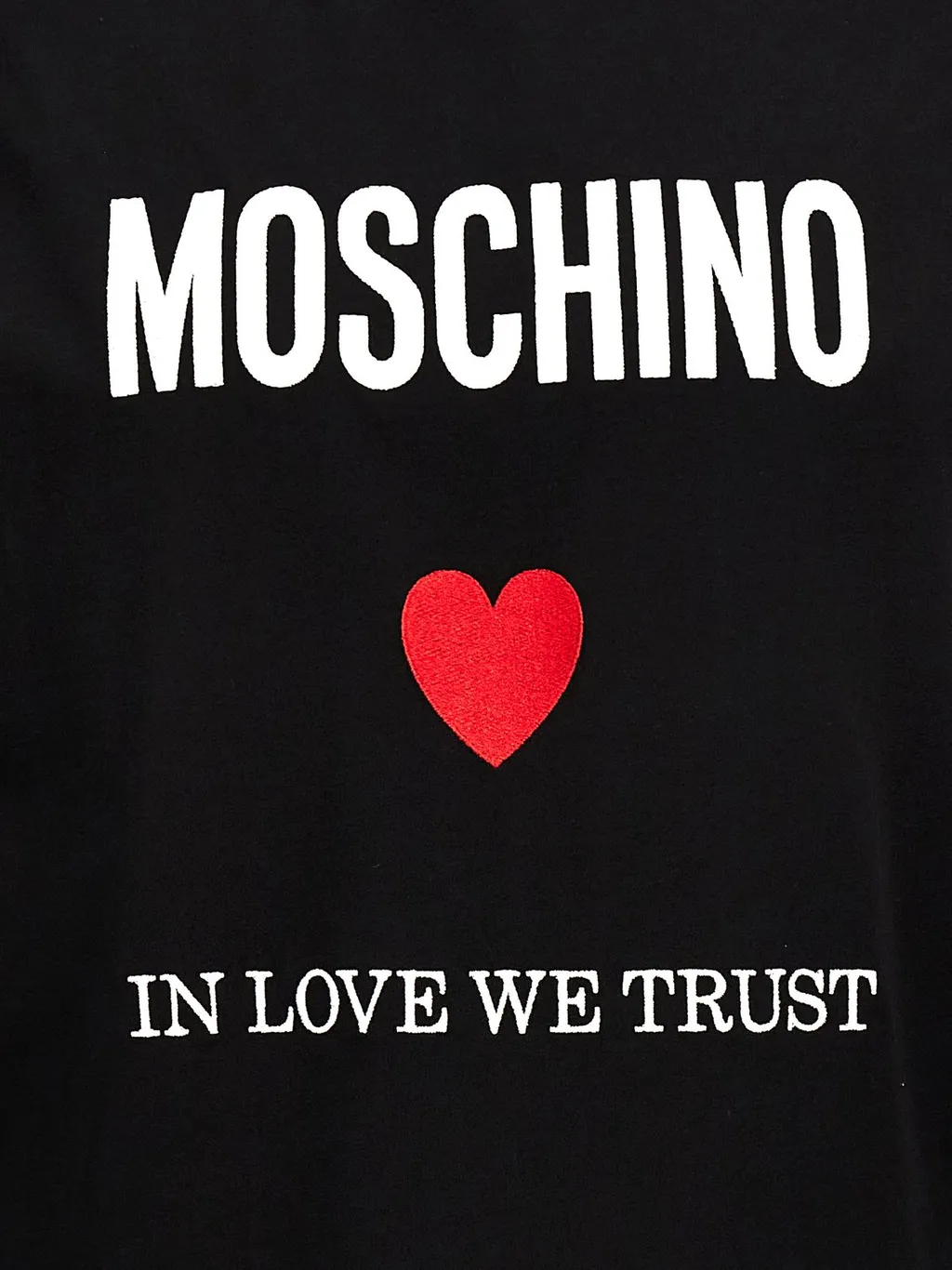 Moschino Logo Printed Crewneck T-Shirt