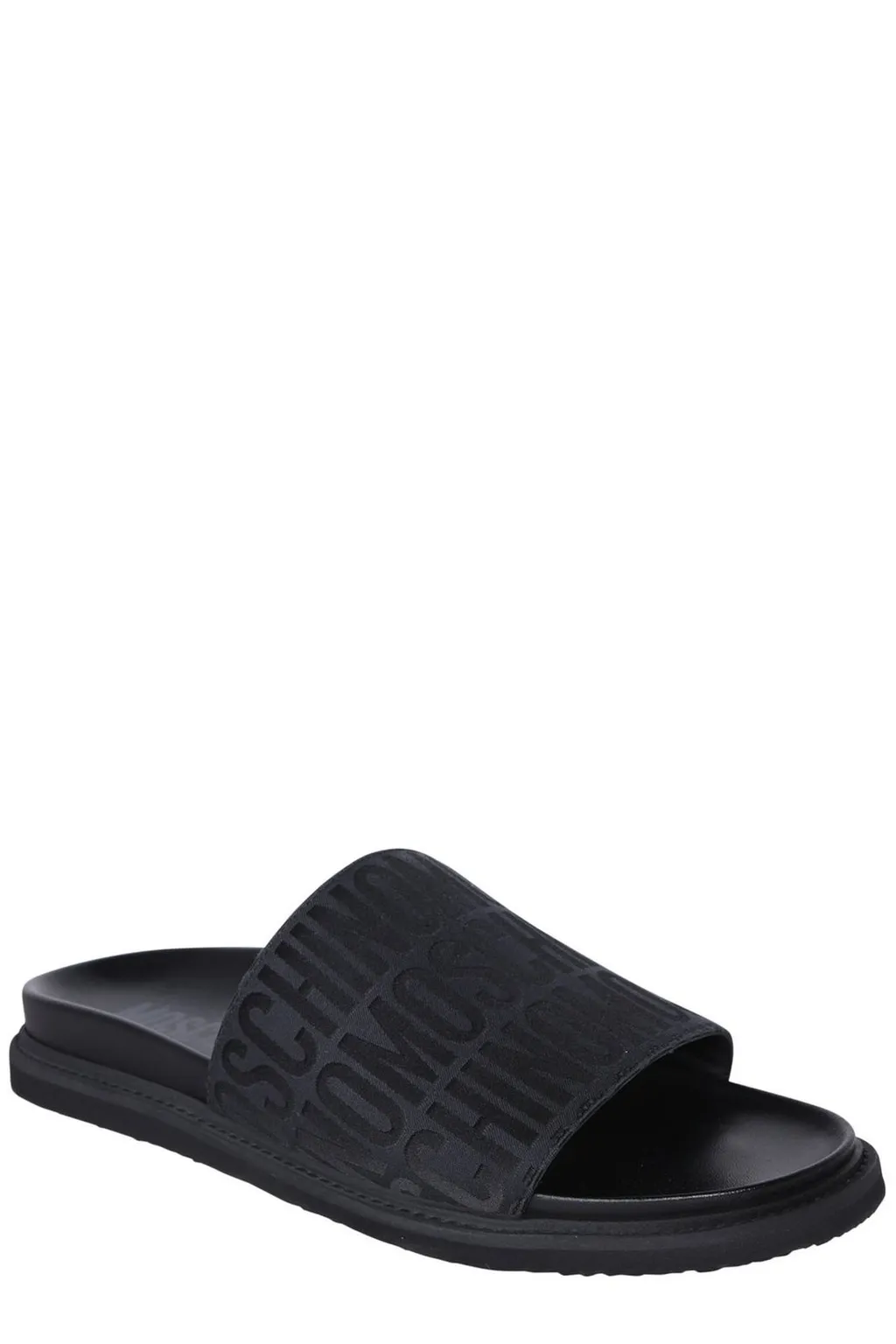 Moschino Monogram Jacquard Slip-On Slides