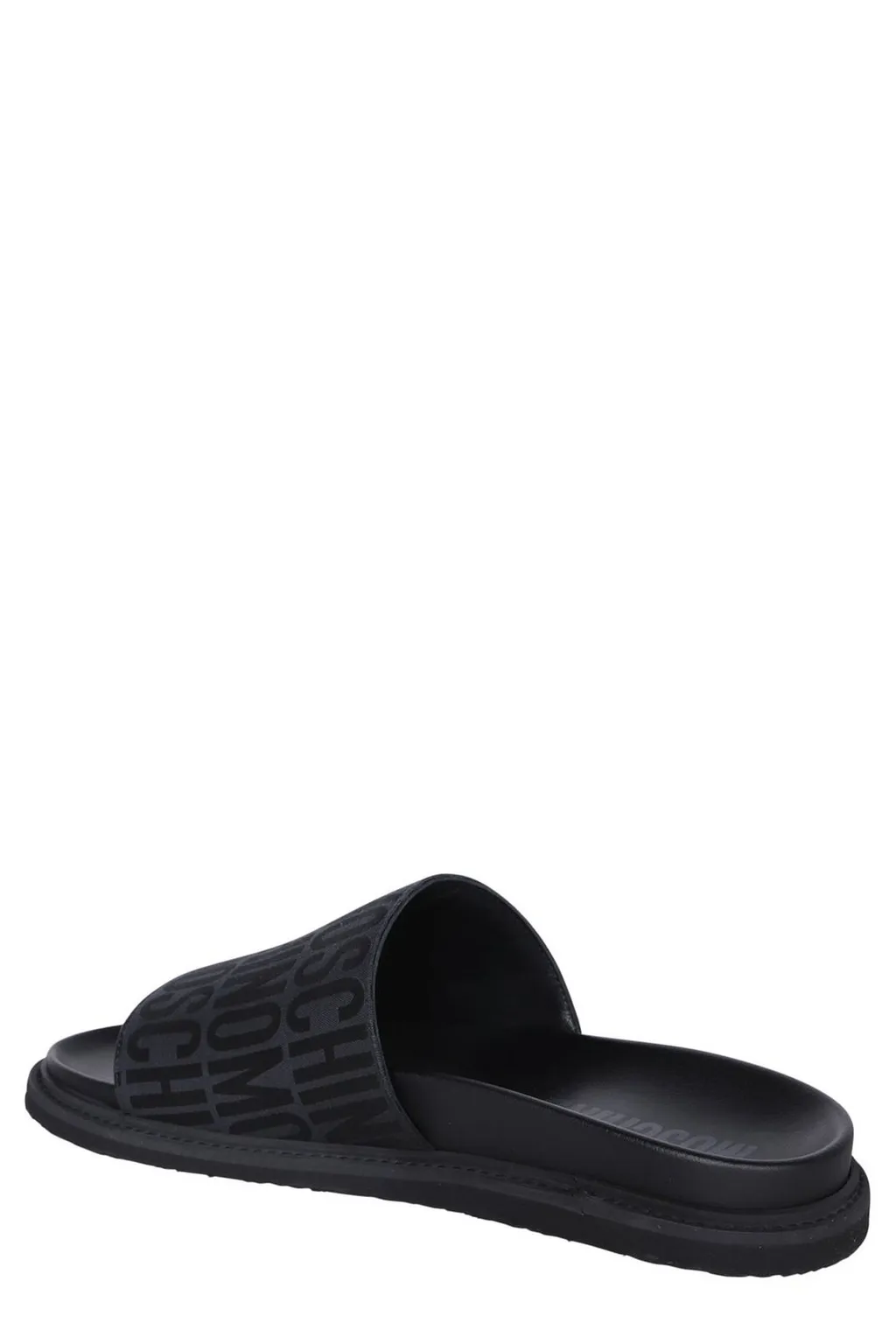 Moschino Monogram Jacquard Slip-On Slides