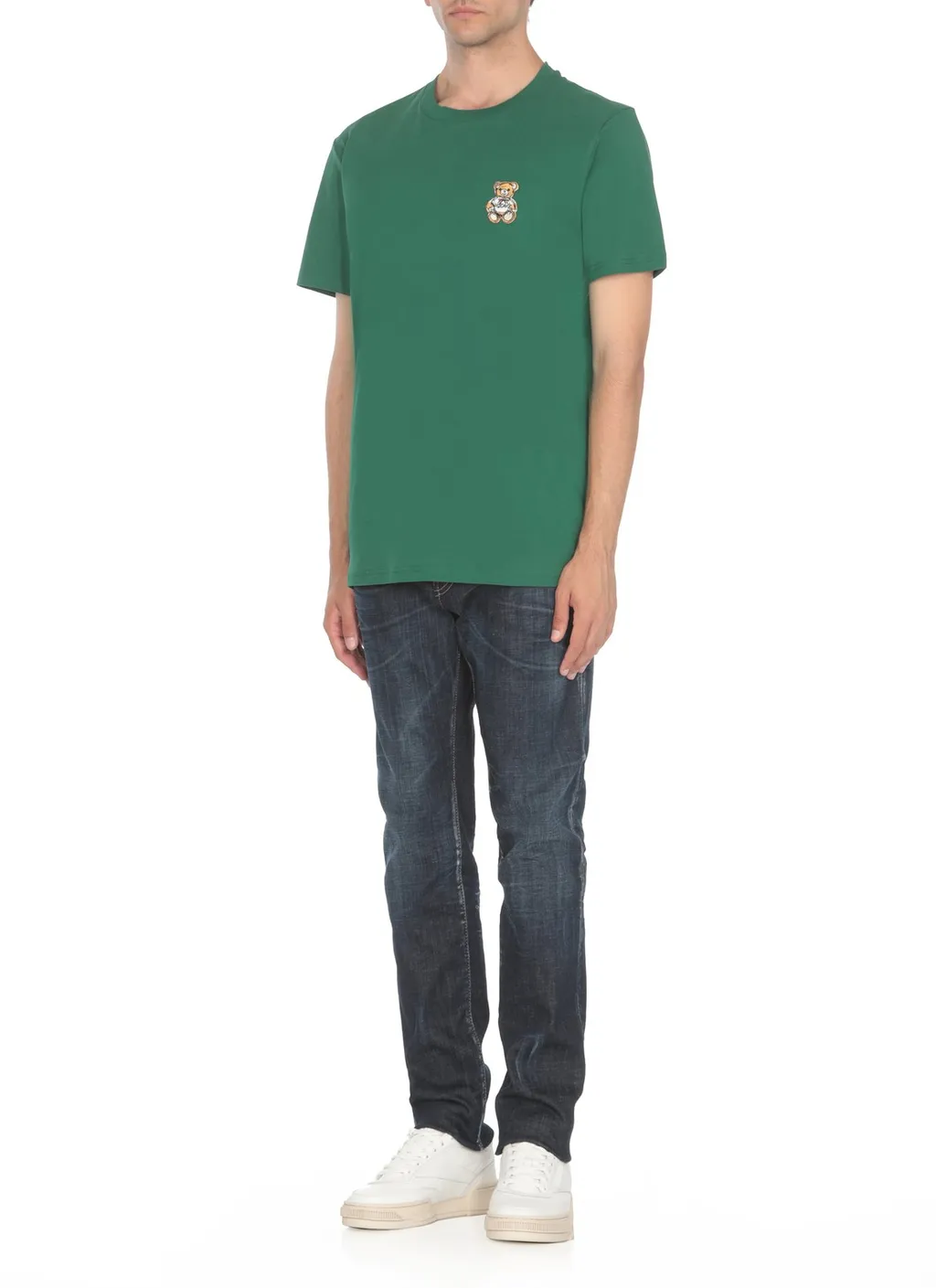 Moschino Teddy Bear Patch Crewneck T-Shirt