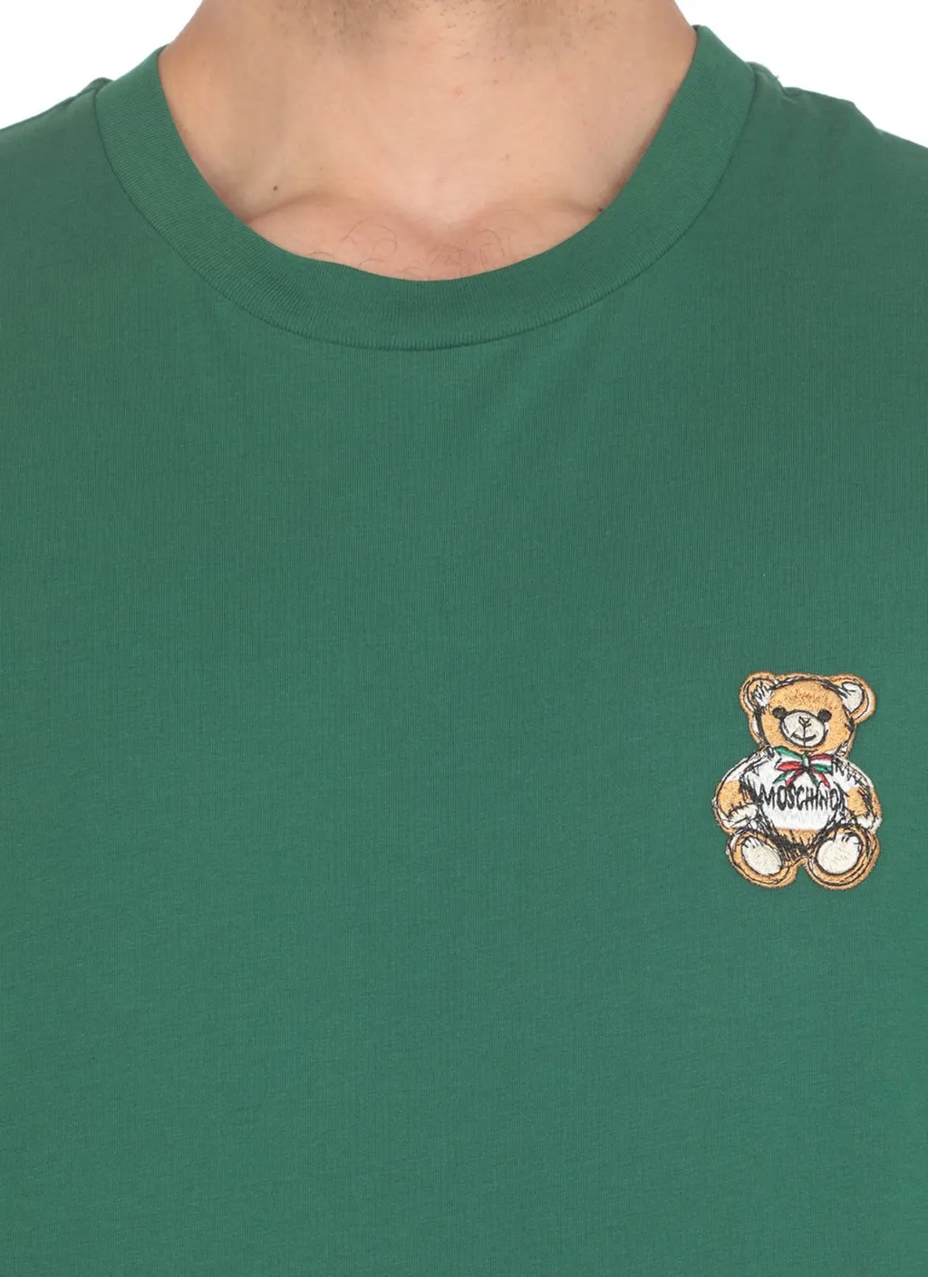 Moschino Teddy Bear Patch Crewneck T-Shirt