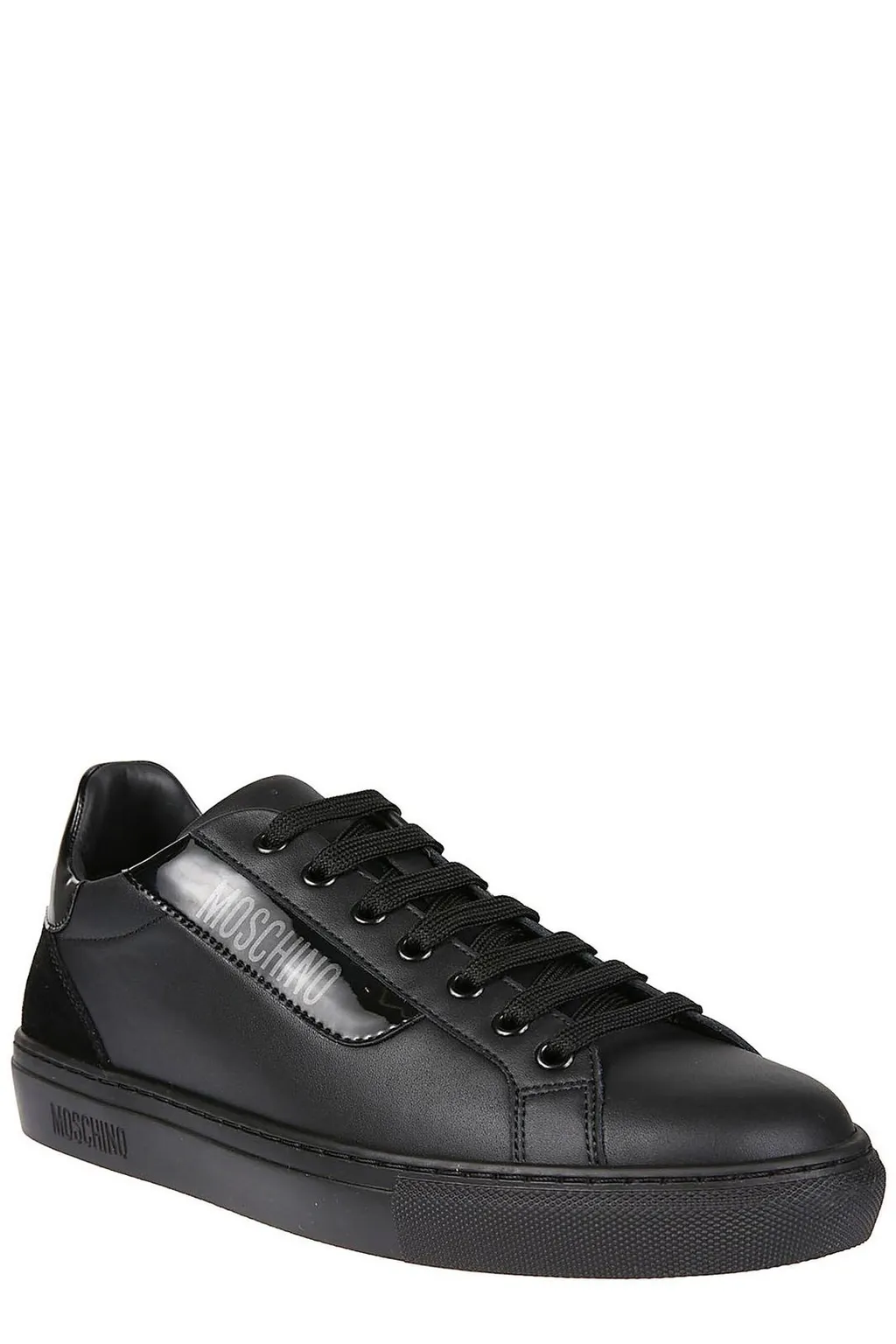 Moschino Logo Printed Lace-Up Sneakers