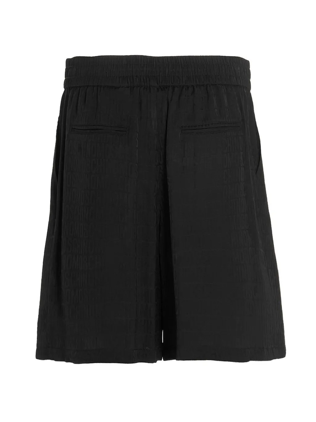 Moschino Monogram Logo Printed Elastic Waist Shorts