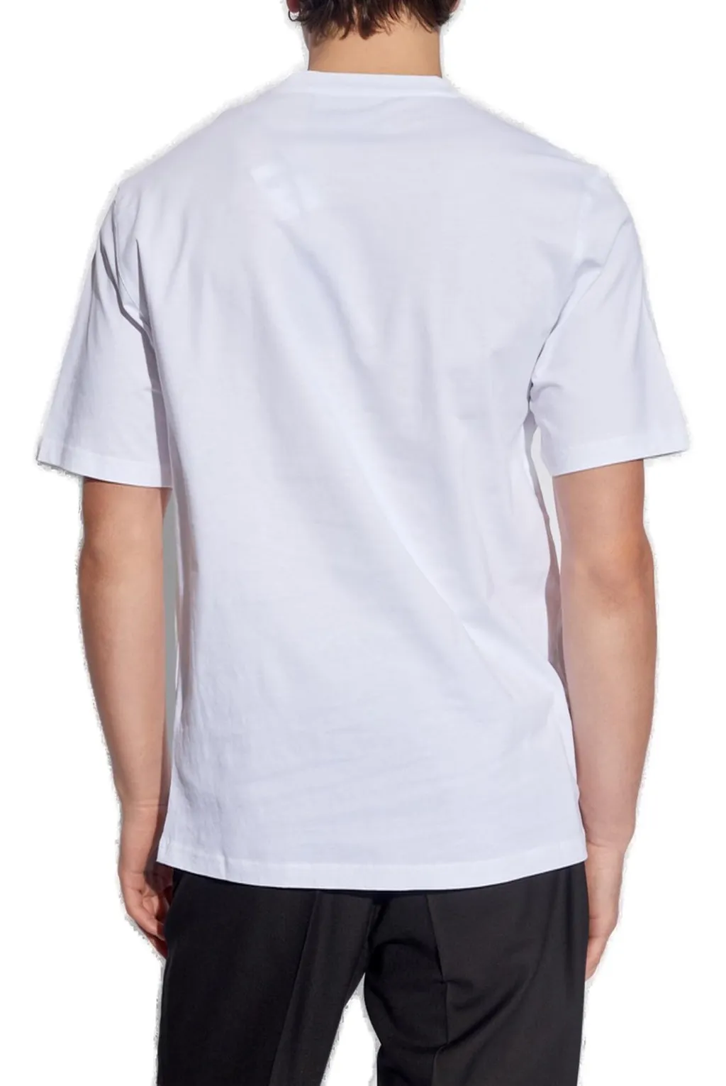 Moschino Slogan Printed Crewneck T-Shirt
