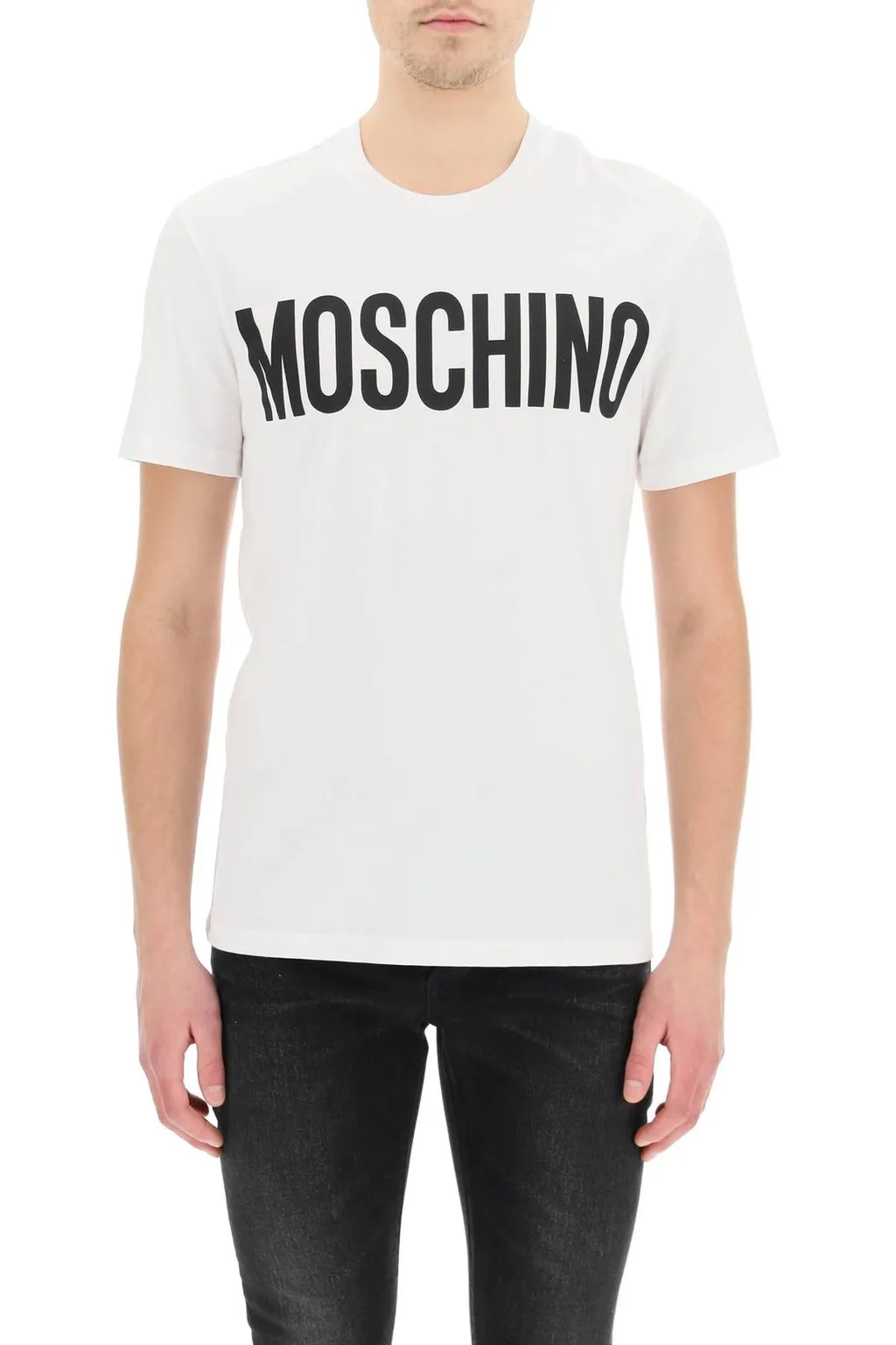 Moschino Logo Printed Crewneck T-Shirt