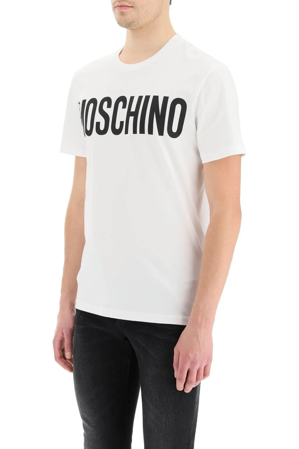 Moschino Logo Printed Crewneck T-Shirt