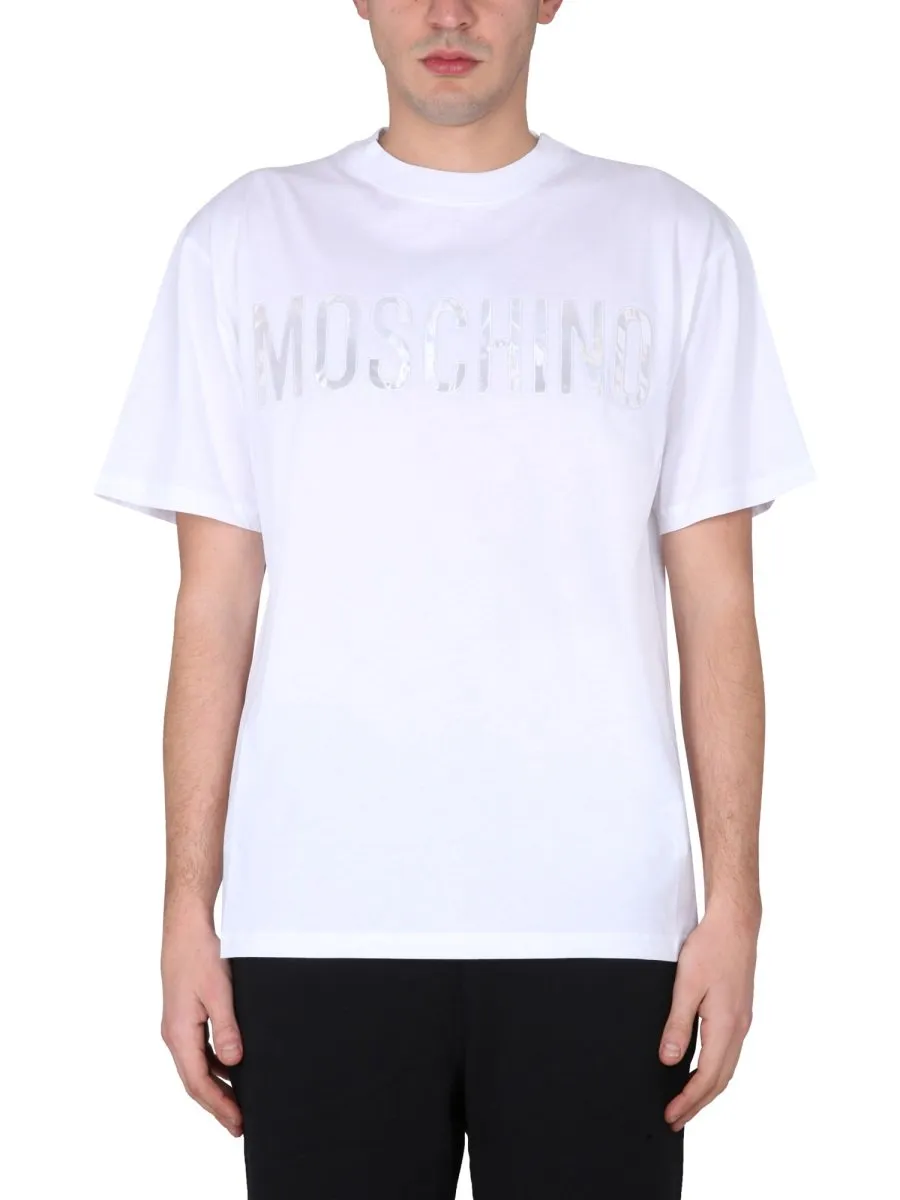 Moschino Logo-Printed Crewneck T-Shirt
