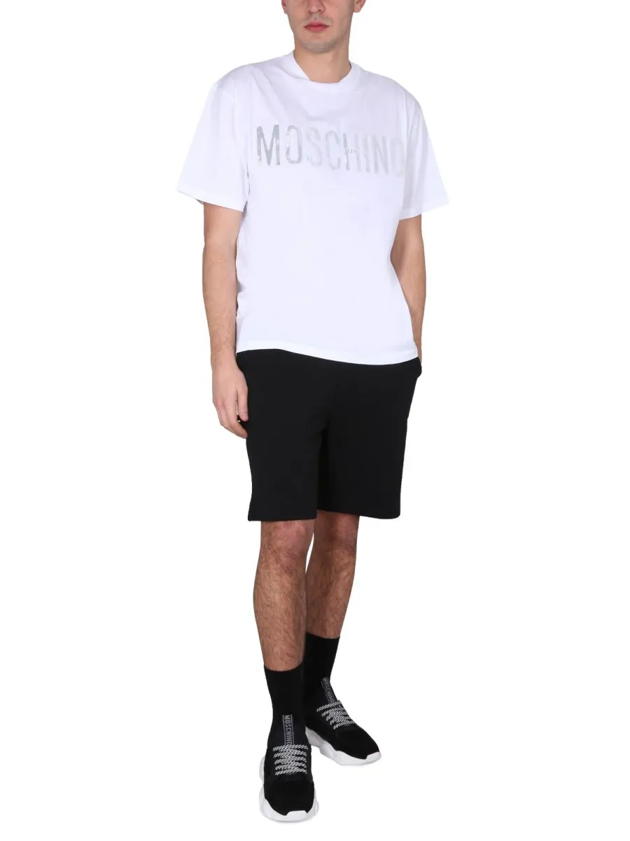Moschino Logo-Printed Crewneck T-Shirt