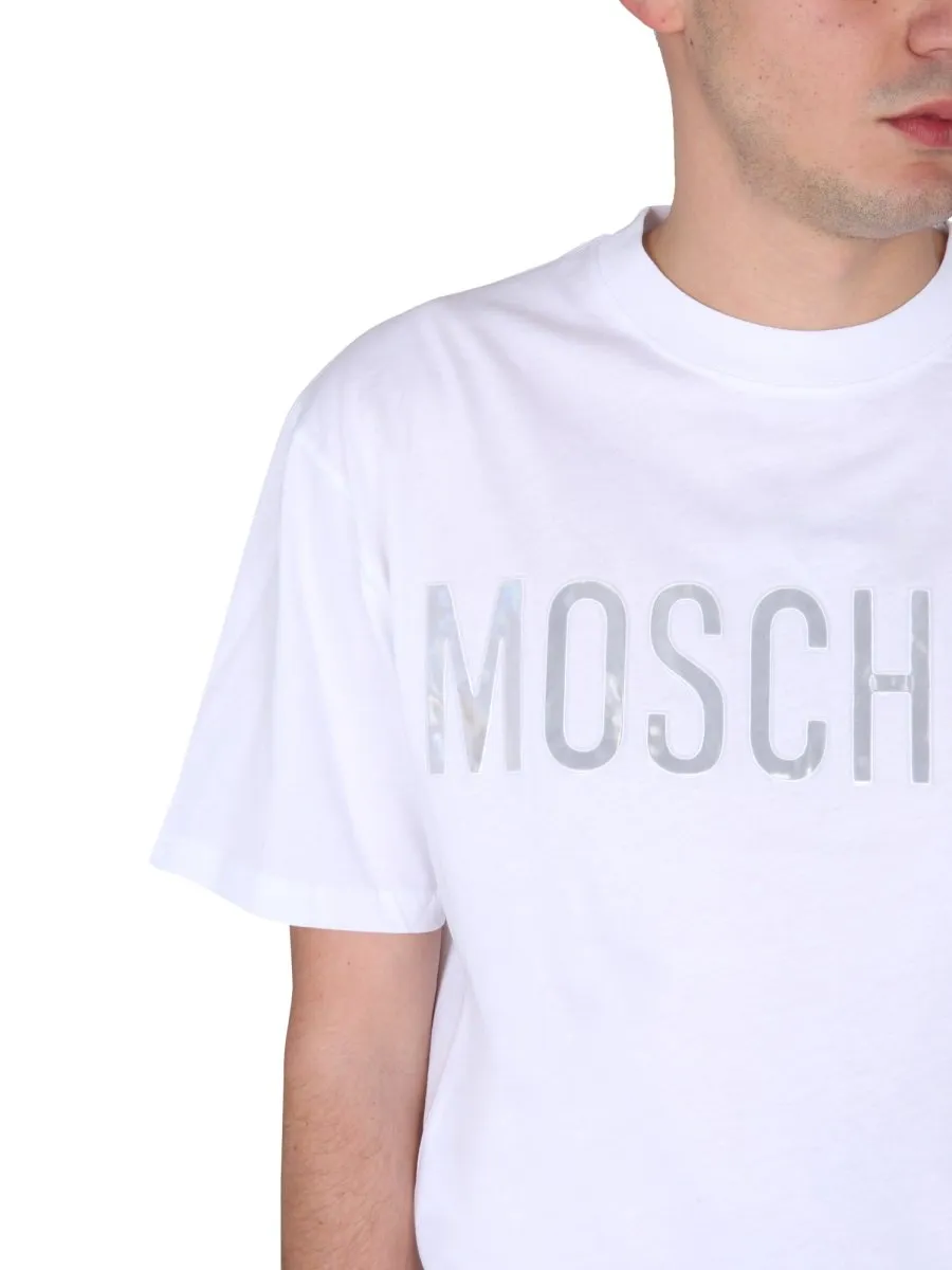 Moschino Logo-Printed Crewneck T-Shirt