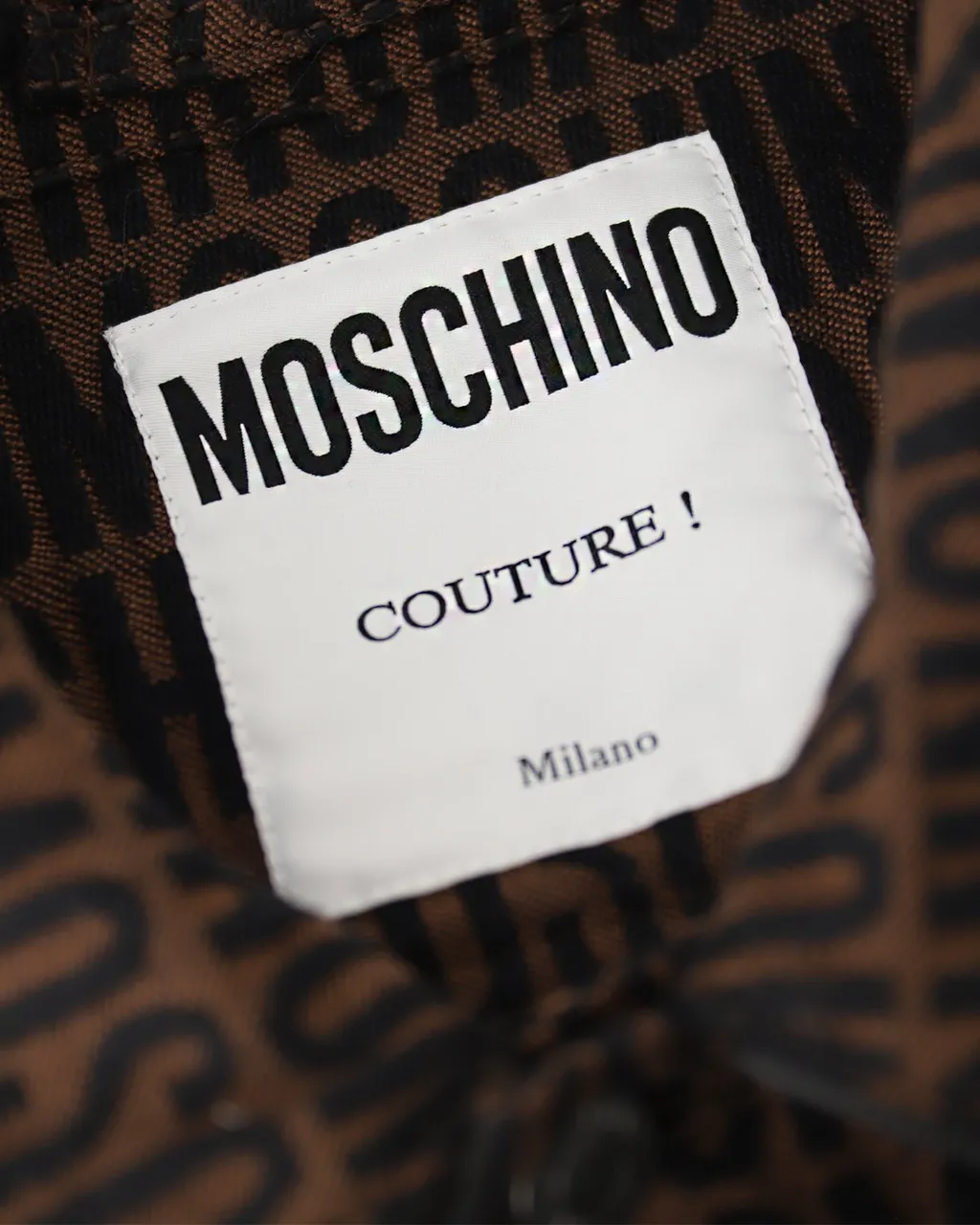 Moschino Monogrammed Buttoned Denim Jacket