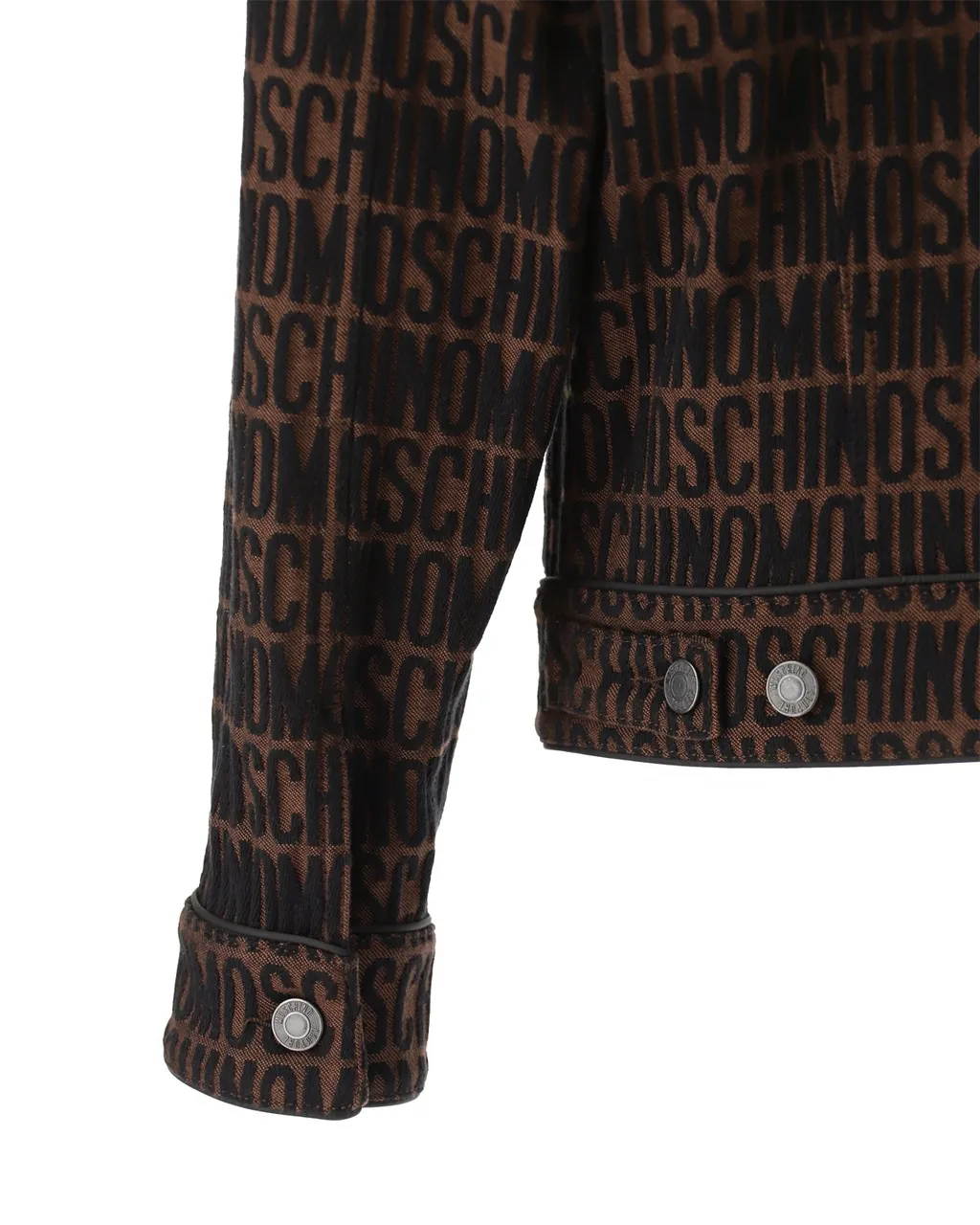 Moschino Monogrammed Buttoned Denim Jacket