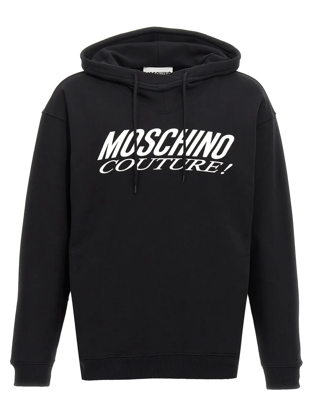 Moschino Logo Printed Drawstring Hoodie